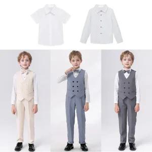 /교복몰 루이 롤업 댄디 반팔or긴팔셔츠 양장조끼 정장세트