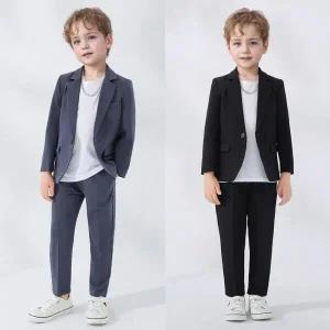 /교복몰 레오 싱글버튼 클린컬러 정장 턱시도 세트(자켓 티셔