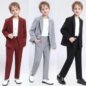 /교복몰 노아 싱글버튼 단색 오버핏 정장 턱시도 세트(자켓