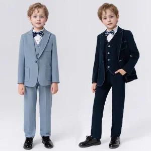 /교복몰 싱글버튼 스티치 정장 턱시도 풀세트(자켓 양장조끼
