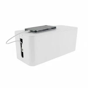 멀티탭 다용도 전선정리함 화이트 중형