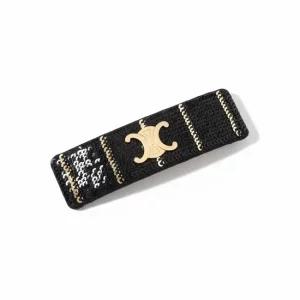 CELINE 25FW STRIPED SEQUINS HAIR CLIP  461OE2BSP 38GS)  스트라이프 시퀸 헤어 클립)