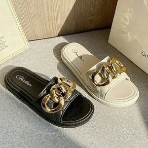 여성 FWRH1295 블릉블링 화려 고급 금장 슬리퍼 포인트 슈즈