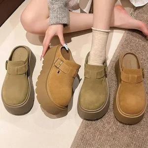 여성 ZFVR9548 모던 스트랩 2컬러 통굽 플랫폼 슬리퍼