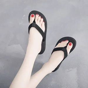 [엄지척]여성 GMJH4002 플랫쪼리 슬리퍼 스웨이드스크랩 여행샌들