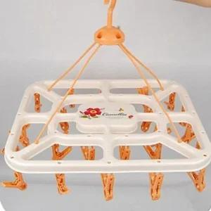 니드 인기 사각행거 빨래집게 카멜리아 감성 26P 속옷 미니빨래건조대 빨래집게건조대