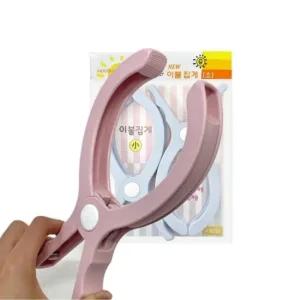 웰빙 이불 빨래 집게 2P 소 DY-043 이불집게 이불빨래집게 빨래건조집게 집게중형