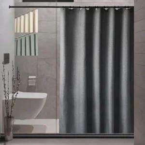 패브릭 린넨풍 캐주얼 샤워 커튼 필수템 욕실 공간 분 리넨풍 패브릭 샤워커버