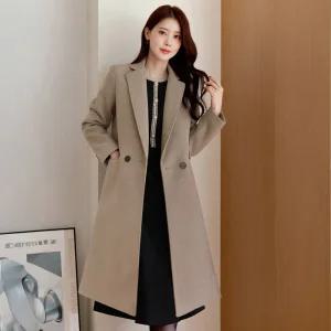 [시크라인] (~XL까지) 로빈도 더블카라 투버튼 울 코트 겨울 아우터 하객룩 오피스룩 모임룩 격식룩 연말룩 빅사이즈