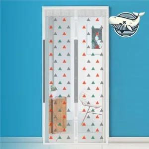 세모 패턴 자석 방충문 입구용 모기장 실내 모기장 방충망 롤방충망 침대모기장