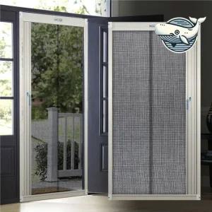 접이식 롤방충망 미세망 블랙형 고급형 실내외 현관방충문 방범방충망 롤방충망