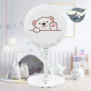 아기 북극곰 디자인 선풍기커버 패브릭 스탠드 선풍기커버 선풍기안전망 선풍기망