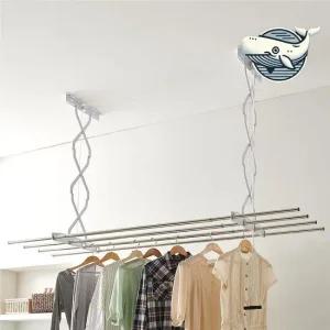 슬라이드 빨래건조대 벽면 설치형 3단 용량 건조대 천장빨래건조대 베란다건조대