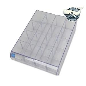 사무실 정리용 수납박스 투명 칸막이 플라스틱 수납정리함 투명수납함 투명정리함 부품함