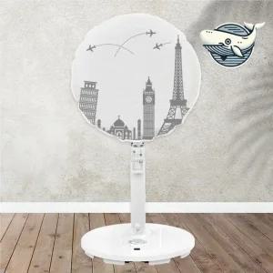 세계여행풍경 선풍기커버 스탠드 덮개 인테리어 선풍기커버 선풍기안전망 선풍기망