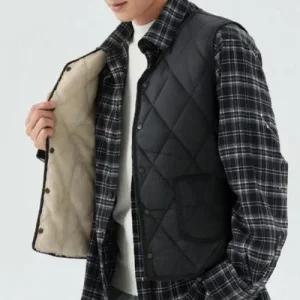 기모 조끼 깔깔이 겨울 뽀글이 방한 남성 후리스 WFKPD2L