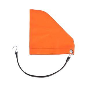 마이티 제품 오렌지 7인치 터보 세이버 배기 커버 및 후크 포함 21인치 고무 스냅 타이 - 고속 운송 중 과도한 공기 흐름으로 장비를 보호하는 내후성 PVC