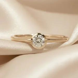 [샤밍주얼리]18K 3부 5부 랩 다이아 슬림 베젤 반지 IGI GIA 심플 프러포즈 예물 결혼 기념일