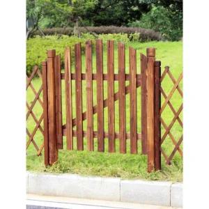 나무 대문 울타리문 정원 펜스 화단 담장 입구 꾸미기