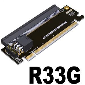 PCI 익스프레스 5.0 16X 라이저 확장 카드 PCI-E-PCIe 슬롯 커넥터 고속 X16 컨버터 어댑터 1U 2U 서버용