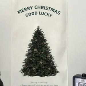 ( )벽트리 트리 겨울 천트리 크리스마스 인테리어장식 패브릭트리 가랜드 포스터