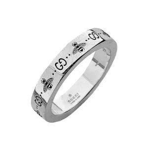[구찌] GG 반지 비 인그레이빙 링 729898 J8400 0728 실버 4mm 1524695