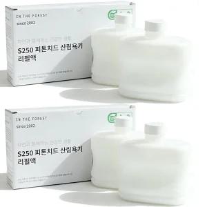 숲에서 S200 S250 피톤치드 휘산기 산림욕기 향기로운 천연 편백 리필액 600ml 8통