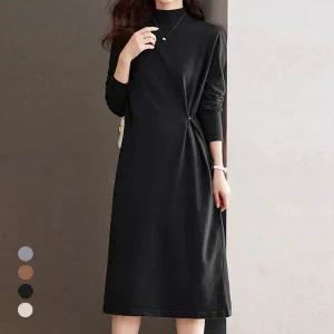 클라셰 니트랩디테일폴라원피스_B5W0477