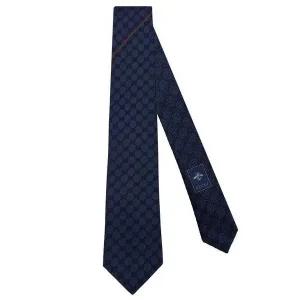 [구찌] 자카드 넥타이 456522 4B002 4000 GG패턴 네이비 1552525