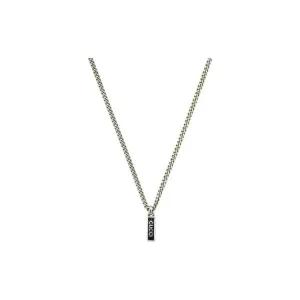 [구찌] YBB678714003 (678714 J8410 1064) 태그 에나멜 로고 실버 목걸이 271194 1430582