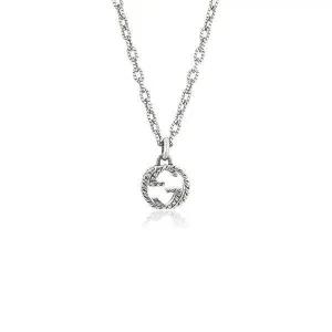 [구찌] 구찌 YBB455307001(455307 J8400 8106)인터로킹 G 실버 목걸이 1549834