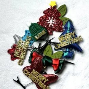 메리크리스마스 헤어핀 트리 머리핀 집게핀 악세사리