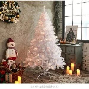 ( )트리 장식 트리 크리스마스 180cm 스카치 화이트 홀로그램 나무 인테리어 소품