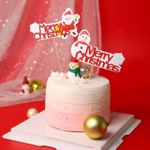 ( )크리스마스 트리 케이크 장식 토퍼 데코픽 케이크픽