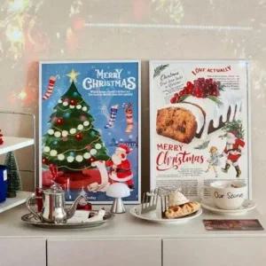 겨울 크리스마스 캔버스 포스터 벽포스터 인테리어장식 액자장식 벽걸이액자 카페장식 캔버스포스터 크리스