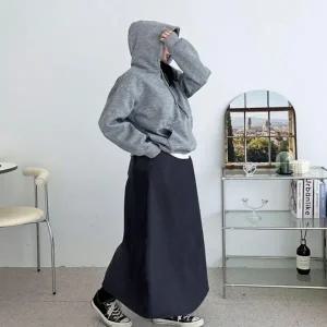 겨울스커트 양털안감스커트 롱스커트 코듀로이 플레어 3컬러 양털안감 겨울 골덴