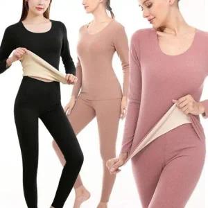 엠로트 상하의세트 내복 잠옷 기모 발열 여성 내의 히트텍 할머니 얇은 겨울 겨올