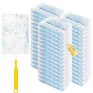 스위퍼 더스터와 호환되는 30팩 더스터 리필 가구 블라인드 천장 선풍기 및 자동차 청소를 위한 1개의 추가 손잡이가 있는 헤비 듀티 멀티 표면 교체