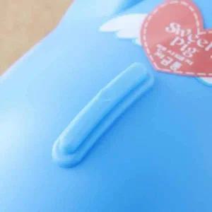[셀러에이드]대형 복돼지 저금통 청색 세이프티 아기 귀여운