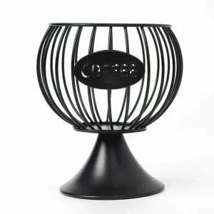 [셀러에이드]커피 캡슐 보관함 블랙 가정용 소품 정리 바구니 용기