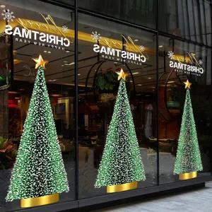 특특대 크리스마스 정전기 창문스티커 시트지 유리창트리 산타 장식 스티커 셀프 데코