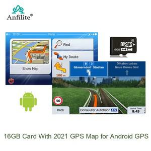 자동차 GPS 네비게이션 16GB 마이크로 SD 카드지도 안드로이드 2024지도 유럽/러시아/미국/스페인/Au/중동