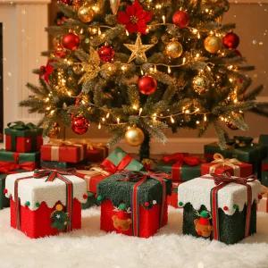 크리스마스 선물 상자 포장 박스 답례품 케이스 루돌프 트리 밑 장식 데코 실내 카페 홈파티 인테리어 소품