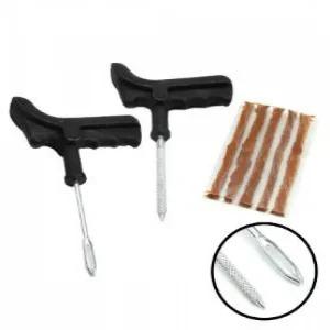 타이어 자동차 펑크 바늘 송곳 끈끈이 점착 수리 스티커