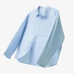 토피 TOFFEE COOL 스퀘어 포켓 레이온 셔츠 (SKY BLUE)