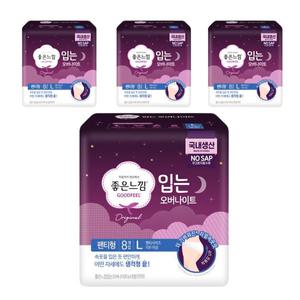 좋은느낌 생리대 입는 오버나이트 대형 팬티형 8P 4개
