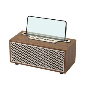 엑토 레트로 우드 엔틱 디자인 휴대용 캠핑 블루투스 스피커 BTS-52 클래식 감성 예쁜 무선 미니 홈 인테리어