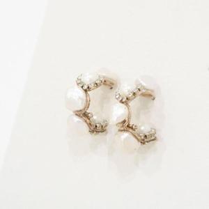 여자 후크링 클래식 못난이 쁘띠 진주 귀걸이