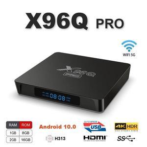 오리지널 X96Q 프로 스마트 TV 박스 안드로이드 10 4K 5G 와이파이 올위너 H313 쿼드 코어 2GB16GB 내부 저
