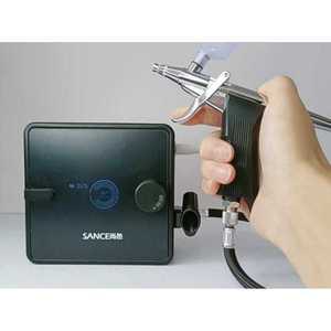 에어 펌프 스프레이 고압 분사기 페인트 분무기 세트 브러시 무선 충전식